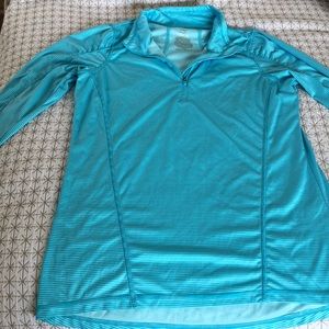 Blue athletic pullover